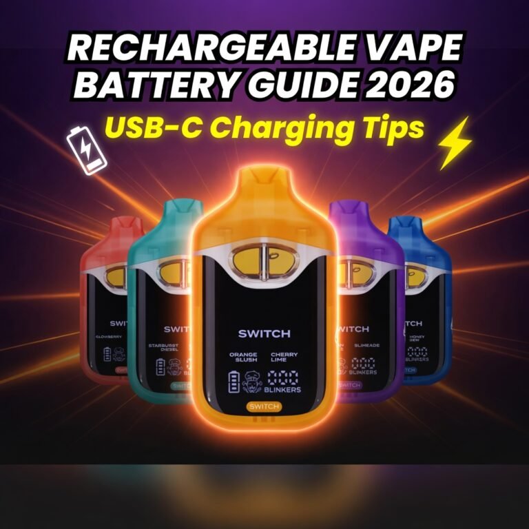 rechargeable vape battery guide 2026 usb c thc pen charging & battery tips