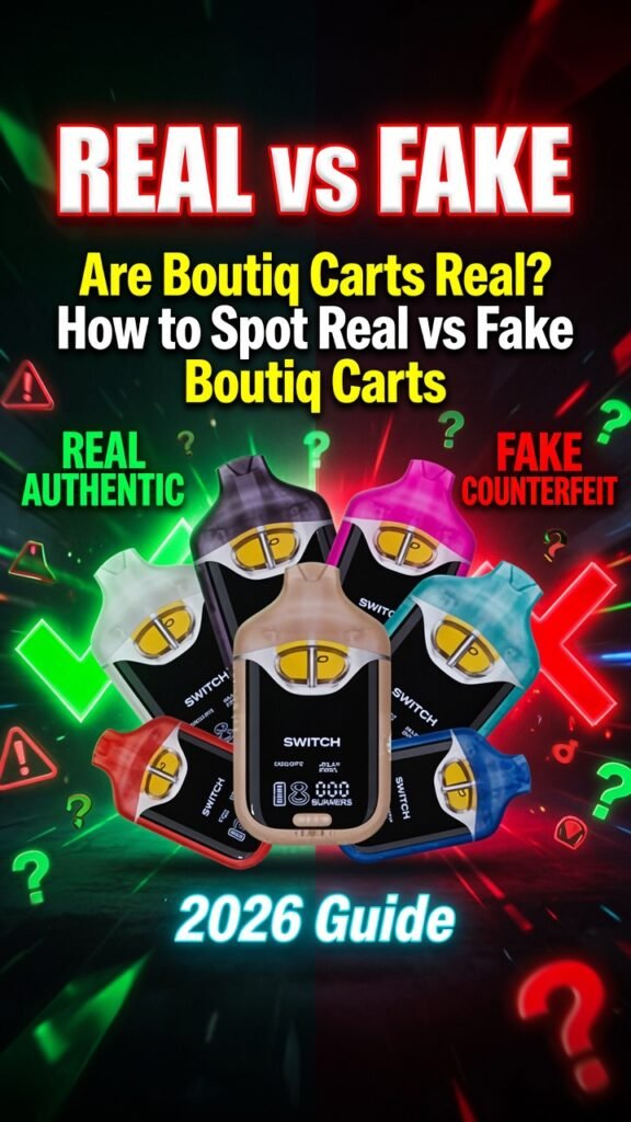 how to spot real vs fake boutiq carts