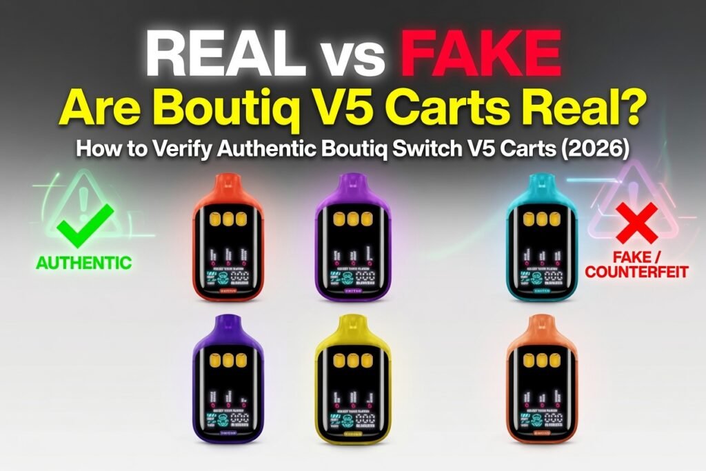 how to verify authentic boutiq switch v5 carts 26