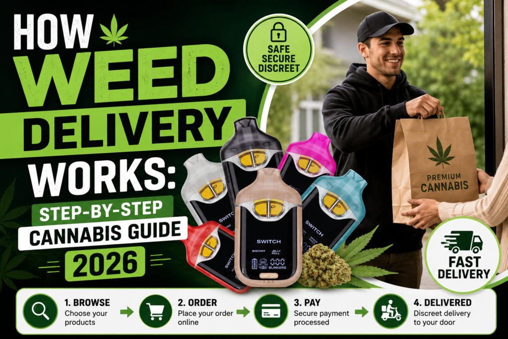 how weed delivery works step by step cannabis guide 2026